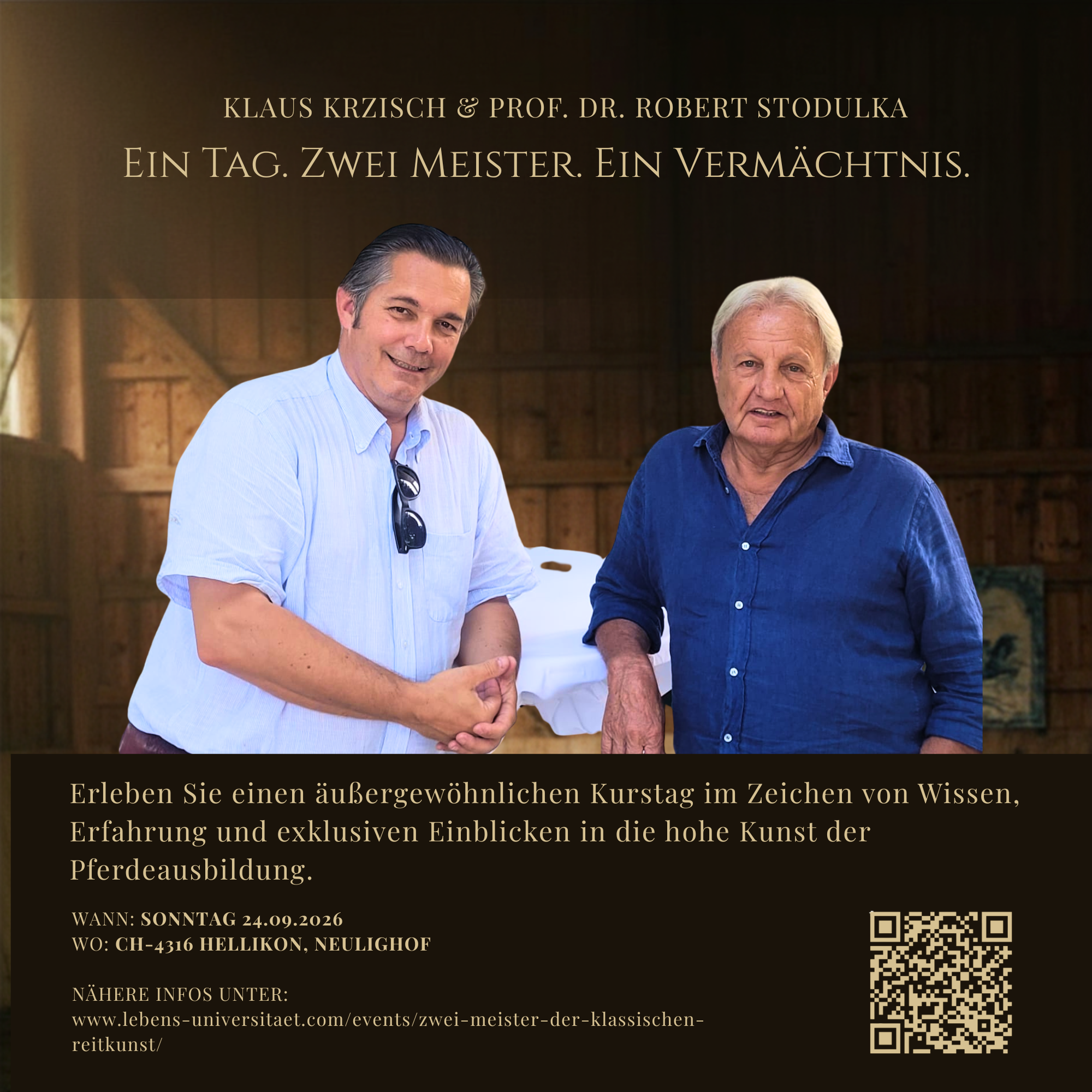 Du betrachtest gerade Zwei Meister der Klassischen Reitkunst
